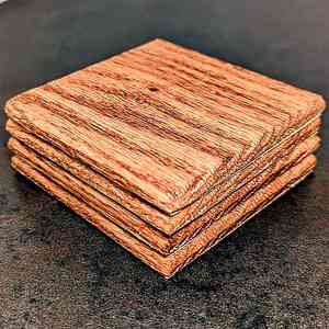 Sous-verres personnalisés en bois de noyer Tapis de boisson faits à la main de qualité supérieure Fabricant indien Exportateur en gros - Product Image 3