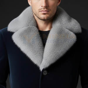 เสื้อโค้ทผู้ชาย ผ้าวูล/โพลีเอสเตอร์  ใส่สบาย  สำหรับใส่ในชีวิตประจำวัน  มีจำหน่าย - Product Image 6