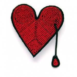 Broches de fil de lingot de nouvelle conception de meilleure qualité Broches de fil de lingot en gros à bas prix belle broche de coeur de bijoux #003 - Product Image 1