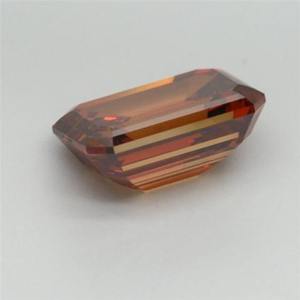 Diamante Cultivado en Laboratorio, Corte Esmeralda, Color Naranja Fantasía, 2.00ct, VS1, Suelto, Precio de Fábrica, Proveedor Mayorista - Product Image 3