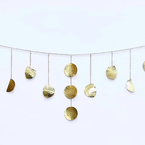 พวงดอกไม้ประดับดวงจันทร์สีทองแบบแฮนด์เมดสำหรับตกแต่งผนังระยะ15ข้างแรมและงานวันเกิด - Product Image 6