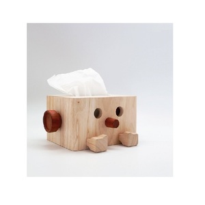 Caja de pañuelos multifuncional de madera maciza estilo Teddy, personalizable, elegante, para mesa de comedor, de alta calidad, para uso en hoteles, restaurantes y hogares. - Product Image 1