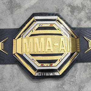 Ceinture de championnat poids lourd de qualité supérieure conçue sur mesure Bracelet en cuir véritable de 8mm Logo avant durable Arts martiaux pour la lutte - Product Image 1