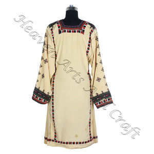 Kuchi Vintage Banjara bohemio túnica superior hecho a mano Balochi monedas vestido-kuchi vintage tribal vestido étnico traje vestido Vintage - Product Image 2