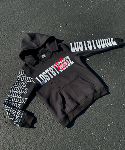 Custom Winter Hip Hop Vintage Cut Digital Printing Screen Printing Fleece Pullover Streetwear Mens Acid Washed Hoodie - Product Image 2