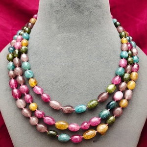 Trendy Premium Quality <b>Onyx</b> Three Layer <b>Necklace</b> Set for Women Designer Jewelry for Party Wear Western Wear For Women And Girls - Product Image 1