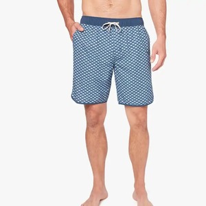 Shorts de Baño para Hombre, 100% Poliéster Oxford, Secado Rápido, Transpirables, Ecológicos, Cómodos, Cintura Elástica con Cordón Ajustable - Product Image 1