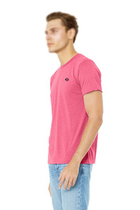Camiseta de Cuello Redondo de Algodón Rosa para Hombre, Manga Corta, Lisa, Ligera, Ideal para Desarrollo de Marca, Agentes de Suministro y Compradores al por Mayor - Product Image 2