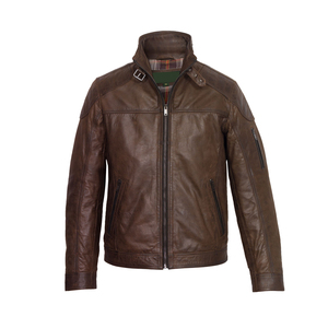 2025 Best Seller Men's High Street Style Windproof 100% <b>Genuine</b> <b>Leather</b> <b>Jacket</b> New Stylish <b>Jacket</b> in Arrival - Product Image 4