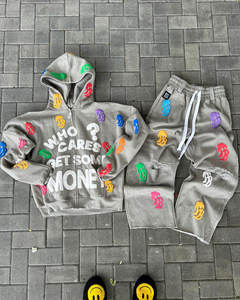 Sudadera con Capucha Oversize de Poliéster/Algodón Sólido para Invierno, Estampado Puff, Estilo Urbano, con Logo Personalizado, Gruesa, Transpirable y de Secado Rápido - Product Image 6