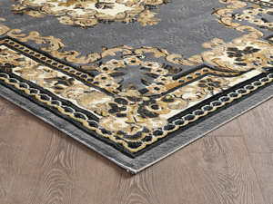 Alfombra turca de lujo hecha a máquina, de polipropileno BCF, color gris oscuro, premium, para sala de estar, del fabricante de Gaziantep. - Product Image 3