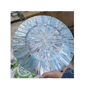 ถาดเสิร์ฟหวายทำมือ ประดับมุก ถาดตกแต่งสไตล์วินเทจ ขนาดและสีตามสั่ง ชุด 2 3 ชิ้น - Product Image 1