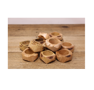 Rond de serviette en bois multiple de forme hexagonale et meilleur produit de qualité supérieure de concepteur de qualité supérieure - Product Image 3