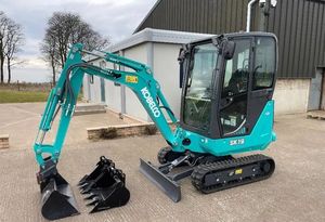 Nueva Excavadora Mini Kobelco SK19 Original de Segunda Mano, Cadena de Goma Hidráulica, Compatible con JCB, Modelo 2019 - Product Image 2