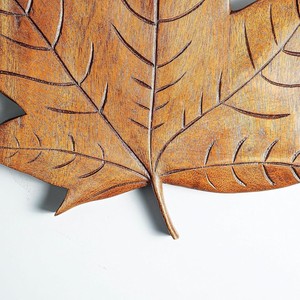 Wall Hanging Wooden Leaf Plaque <b>Arts</b> Wholesale Wood CNC Carving 3D <b>Art</b> From Vietnam Custom Design Accept - Product Image 5