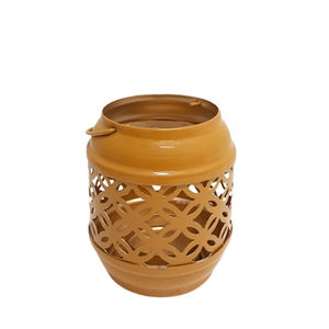 Linterna de vela de madera Natural acabado marrón para el hogar y la decoración de Navidad linterna colgante hecha a mano personalizada a granel - Product Image 6