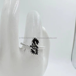 Vintage-<b>Inspired</b> Sterling Silver Designer <b>Ring</b> - Product Image 2