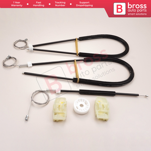 BWR 816 Kit de reparación de regulador de ventana puerta delantera derecha 6J4837402 para Seat Ibiza MK4 5 puertas 20082016 Bross Auto Parts - Product Image 4
