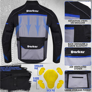 Veste de moto de course de qualité supérieure en textile Cordura imperméable pour les vêtements de sport de moto - Product Image 4