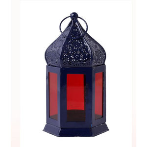 Prime Quality Metal Lantern With Colorful Glass Lantern Attractive Home Decorative <b>Moroccan</b> Style Hanging Lantern For Home <b>Decor</b> - Product Image 4