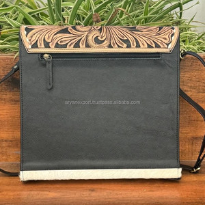 Funda para ordenador portátil con herramientas manuales de protección completa 13,3 14 15,6 pulgadas bolso de hombro de piel de vaca funda para ordenador portátil de negocios funda de viaje estilo Oficina - Product Image 5