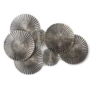 Design moderne en or avec forme ronde et décoration murale florale Art mural élégant moderne de luxe Décoration murale fantaisie Art - Product Image 3