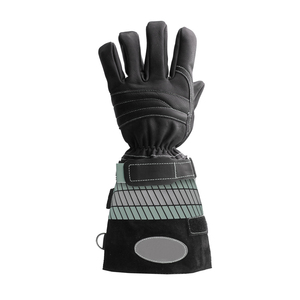 Équipement résistant au feu imperméable en cuir personnalisé Lutte contre l'incendie Gants de travail en cuir de sécurité industrielle - Product Image 2
