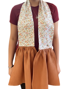 Serviettes de cuisine suspendues en coton ultra absorbant à séchage rapide, motif floral imprimé numérique gaufré, écologiques, promotionnelles - Product Image 1