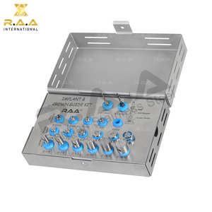 Kit de guides pour implants et couronnes, ensemble de 18 instruments chirurgicaux dentaires en acier inoxydable, outils de chirurgie orale - Product Image 2