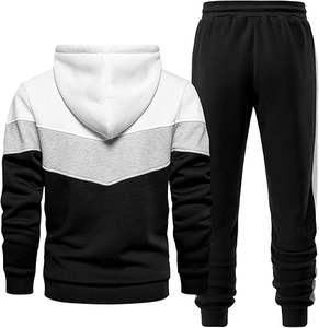 Survêtement à capuche pour homme 2 pièces ensemble athlétique décontracté sweat à capuche et joggers ensemble survêtements - Product Image 2