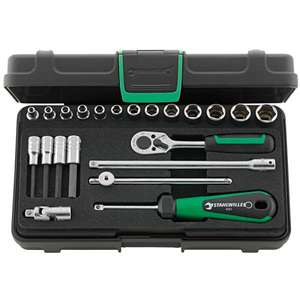 ชุดประแจบล็อกสี่เหลี่ยม Stahlwille ขนาด 1/4 นิ้ว 22 ชิ้น - Product Image 1