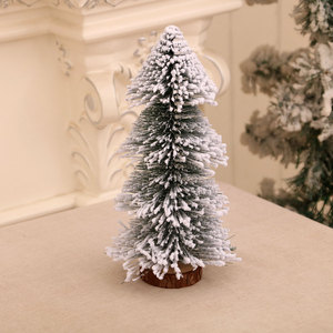 <span class=keywords><strong>D</strong></span>écorations <span class=keywords><strong>de</strong></span> noël intérieur noël <span class=keywords><strong>d</strong></span>écor à la maison fête maison Table artisanat fournitures Mini arbres <span class=keywords><strong>de</strong></span> noël artificiels avec base en bois - Product Image 3