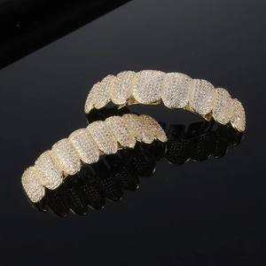 Grillz de Lujo Personalizados, Plata de Ley 925, Joyería Fina, Chapado en Oro de 14k, Diamantes Vintage, Grillz de Dientes Estilo Hip Hop para Compromiso - Product Image 4