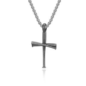 Collier pendentif tendance en acier inoxydable 316L plaqué or 14K 18K PVD, bijoux fins, collier de baseball pour homme - Product Image 2