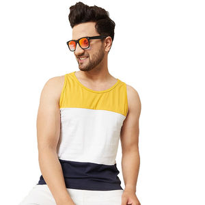 Camisetas de Tirantes Casuales de Verano para Hombre al por Mayor, Transpirables, con Cuello en V, Estilo Urbano, de Poliéster/Algodón, Tejidas, para Gimnasio y Entrenamiento - Product Image 4