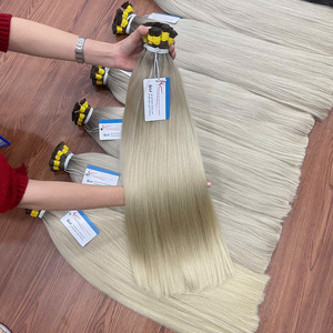 Peinado de tendencia caliente Cabello a granel Súper doble cabello humano dibujado Sin desprendimiento Sin enredos - Product Image 5