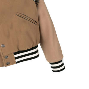 Chaqueta de Vaquero 100% Lana, Chaqueta Universitaria de Béisbol Elegante para Hombre, Chaqueta Universitaria Personalizada con Flecos en el Hombro - Product Image 3