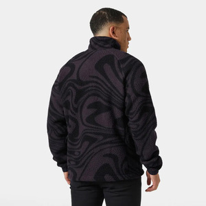 Chaqueta Softshell a prueba de viento con diseño personalizado para hombre, cuello levantado, deportes de invierno, vellón, cierre de cremallera, informal, estilo largo, OEM - Product Image 5