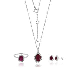 Venta directa de fábrica de conjunto de joyería de esmeralda, anillo, aretes y colgante de esmeralda para fiestas, regalos, compromisos y aniversarios - Product Image 2