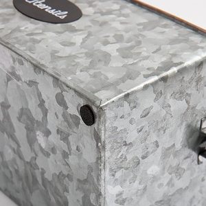 Best Sale <b>Kitchen</b> Rectangle Utensils Holder Galvanized Storage Holder For <b>Kitchen</b> Counter <b>Table</b> - Product Image 4