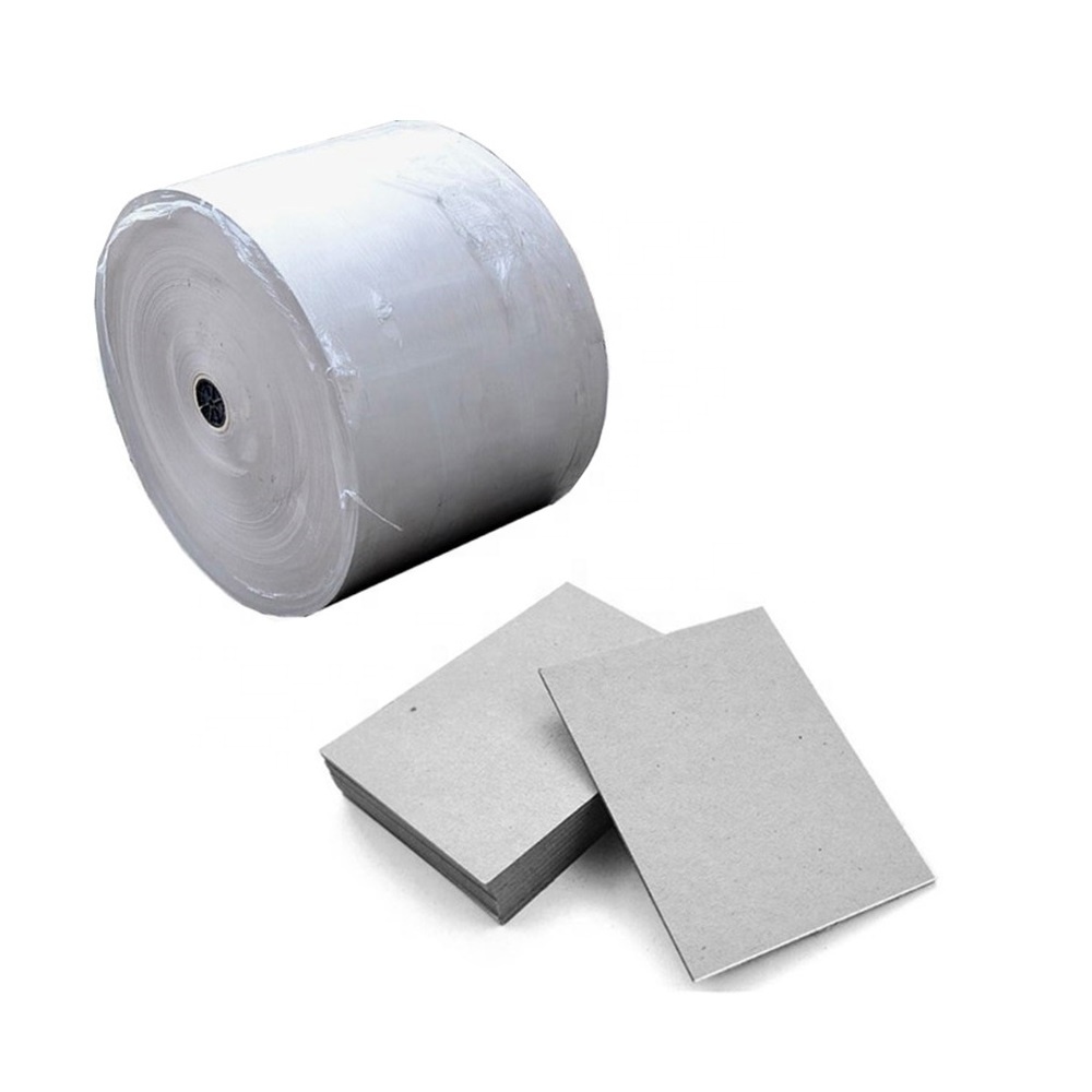 White Coated Duplex Grey Cardboard Paper High-Speed Low Weighted Stable Ink Absorption for Food & Gift Custom Any Size Made Pulp