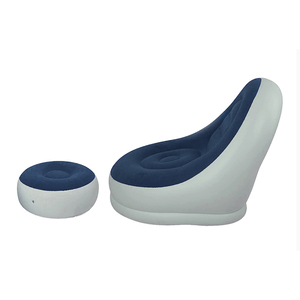 Ensemble de meubles de salon gonflables en PVC floqué, <span class=keywords><strong>chaise</strong></span> <span class=keywords><strong>longue</strong></span>, <span class=keywords><strong>pouf</strong></span>, ottoman, canapé sectionnel pour <span class=keywords><strong>extérieur</strong></span> et camping, modèle élégant - Product Image 1