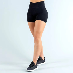 Short de sport sans couture taille haute pour femme Short de yoga d'entraînement extensible Short de course Fitness contrôle du ventre - Product Image 1