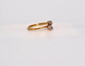 Bague en or jaune massif 14 carats avec diamant de laboratoire rond de 1 carat, bande polie brillante, certifiée IGI GIA, bijoux de fiançailles et de mariage - Product Image 4