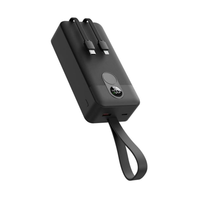 Banque d'alimentation portable haute capacité 50000mAh au lithium polymère, charge rapide PD 22.5W avec ports USB et Type-C et câble