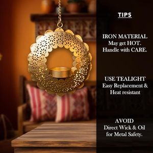 Modern Metal Tea Light Holder for Sophisticated Interiors Handmade Metal Candle Holder Tea Light Holder for Rustic Charm - Product Image 6