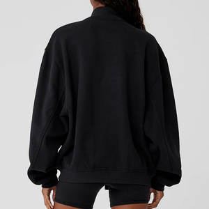 Veste universitaire en polyester-coton durable et élégante pour femmes Conception unique de manches contrastées Utilisation quotidienne Méthode de tissage tissé - Product Image 2