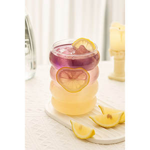 Taza Moderna de Borosilicato Transparente con Textura de Burbujas, Apta para Lavavajillas, para Espresso y Cappuccino, Uso Doméstico - Product Image 5