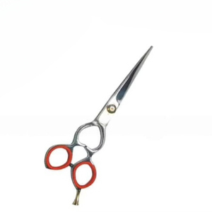 Nouveau design de ciseaux de coiffeur professionnel avec repose-doigt vis réglable 6 "argent avec instruments de beauté rouges - Product Image 6