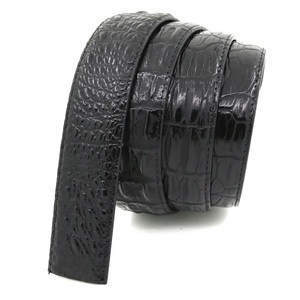Superventas Unisex Nuevo estilo Grueso Cinturones de cuero genuino Diseño de cocodrilo de moda - Product Image 6